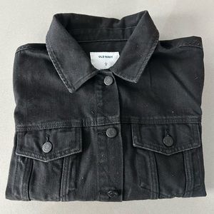 Black denim jacket